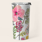 Watercolor Floral Bouquet  Soft  Romantic Art by Karen Fields Travel Mug Gallery Image 2