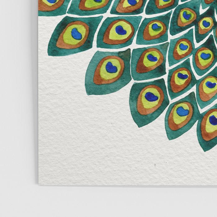 Peacock Mandala Poster Gallery Image 3