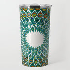 Peacock Mandala Travel Mug Gallery Image 1