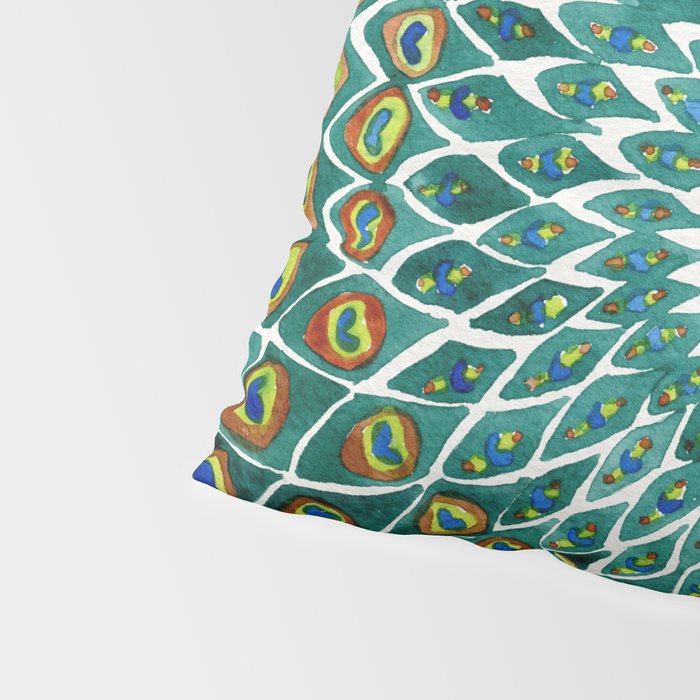 Peacock Mandala Pillow Sham Gallery Image 4