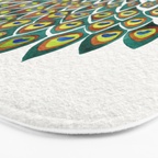 Peacock Mandala Bath Mat Gallery Image 3