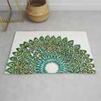 Peacock Mandala Rug Gallery Image 1