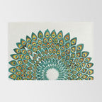 Peacock Mandala Rug Gallery Image 2