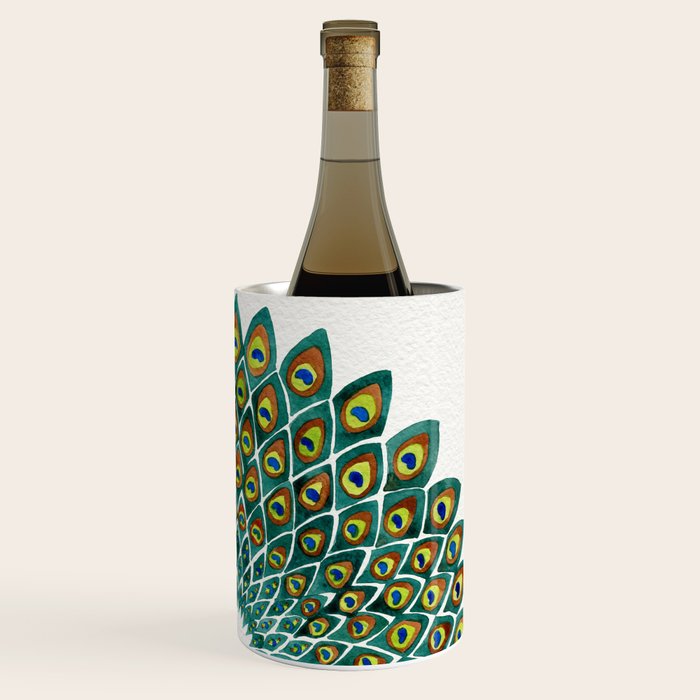 Peacock Mandala Wine Chiller Gallery Image 3