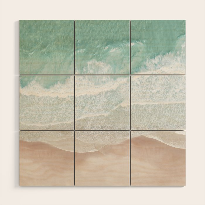 Birds View Sea Wood Wall Art Gallery Image 1