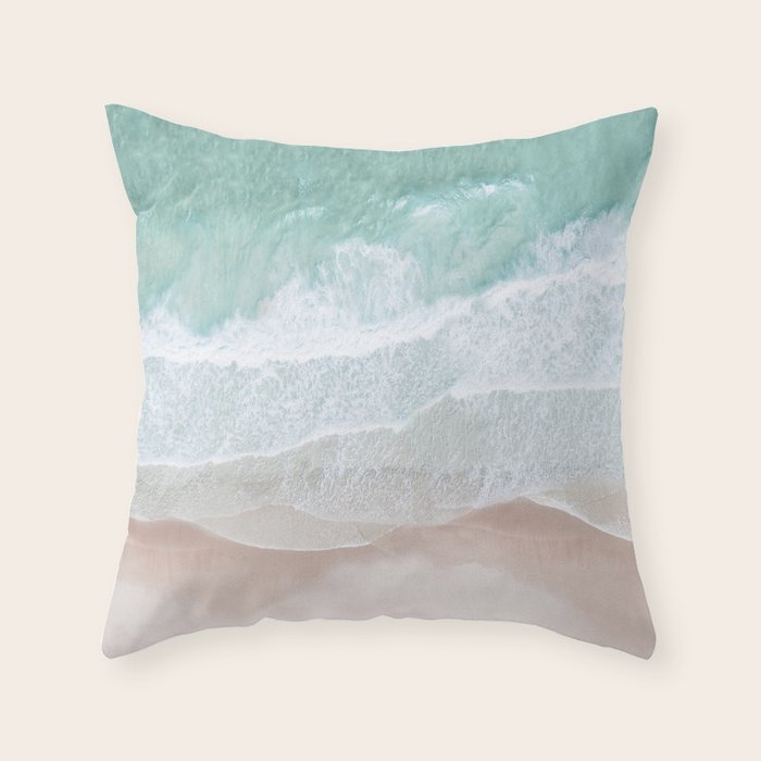 Birds View Sea Throw Pillow Gallery Image 6