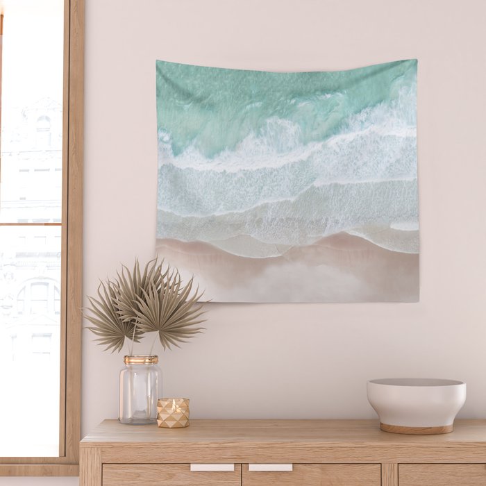 Birds View Sea Wall Tapestry Gallery Image 2