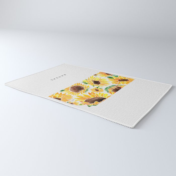 Kansas State Sunflowers Rug Gallery Image 3