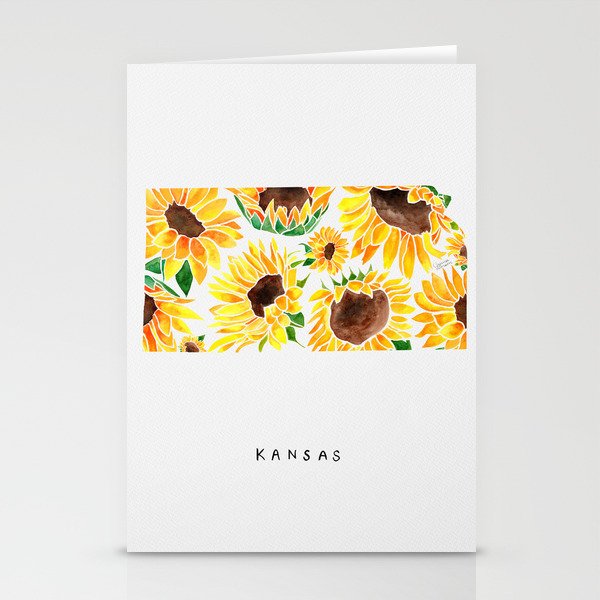 Kansas State Sunflowers Stationery Card Gallery Image 2