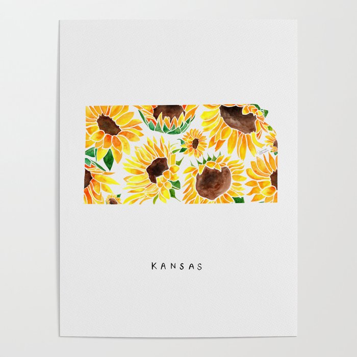Kansas State Sunflowers Poster Gallery Image 4