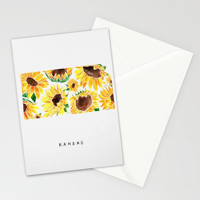 Kansas State Sunflowers Stationery Card Gallery Image 2