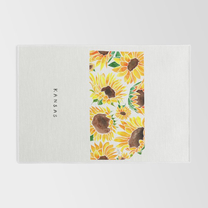 Kansas State Sunflowers Rug Gallery Image 2