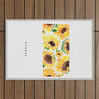 Kansas State Sunflowers Outdoor Rug Gallery Image 1