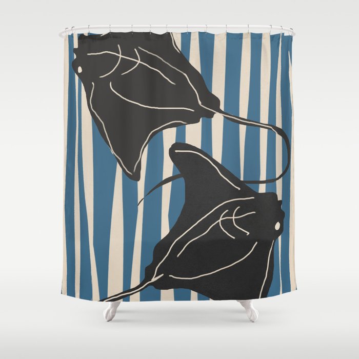 Stingrays 6 Shower Curtain Gallery Image 1