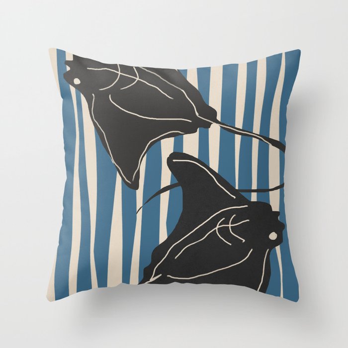 Stingrays 6 Throw Pillow Gallery Image 6