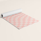 Check VII - Pink Twist â Checkerboard Print Yoga Mat Gallery Image 2