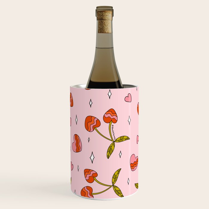 Vintage Cherry Print Wine Chiller Gallery Image 3