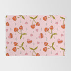 Vintage Cherry Print Rug Gallery Image 2
