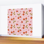Vintage Cherry Print Wall Mural Gallery Image 2