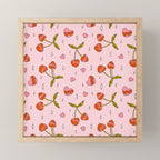 Vintage Cherry Print Mini Art Print Gallery Image 1