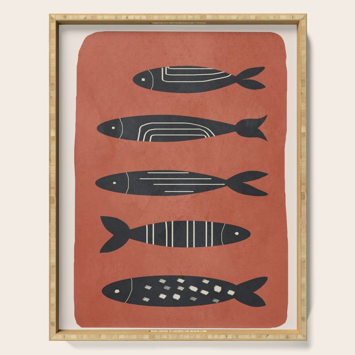 Fishes 05 Serving Tray Gallery Image 1