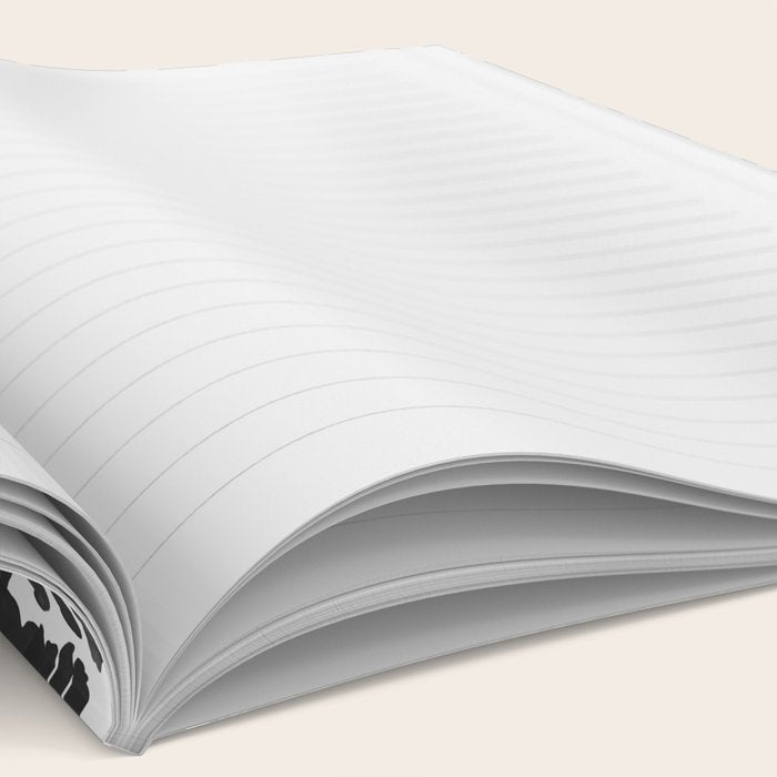 Simple black and white flower garden Notebook Gallery Image 2
