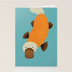 Whimsy Platypus Stationery Card Gallery Image 2