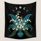 Lily of the Valley - May Flower Wall Tapestry Gallery Image 4