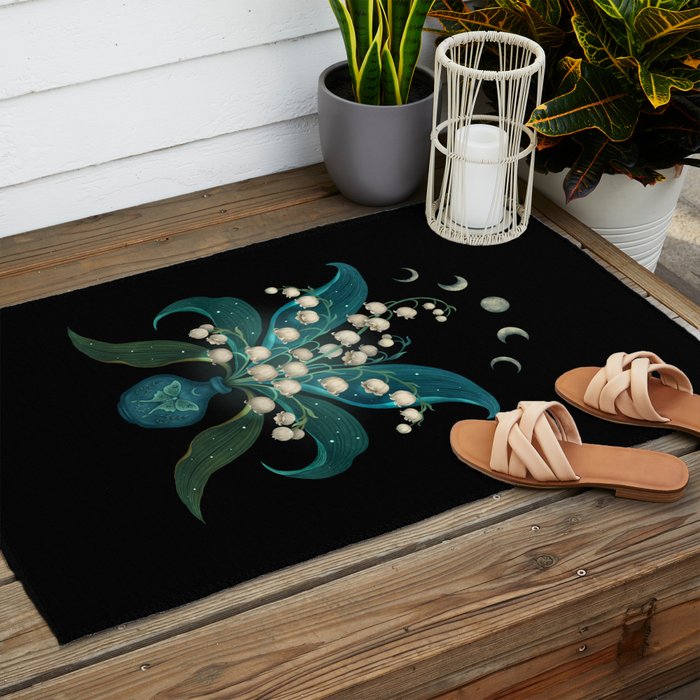 Lily of the Valley - May Flower Outdoor Rug Gallery Image 2