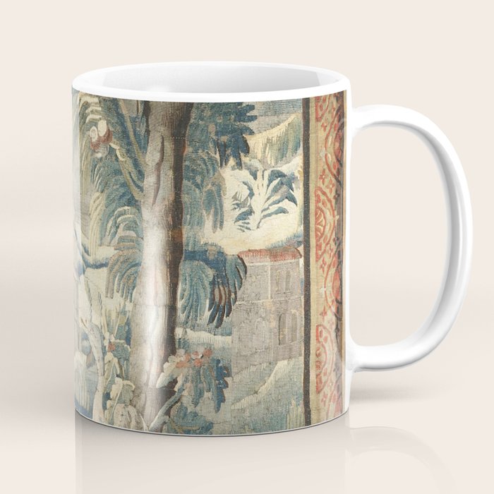 Antique French Verdure Pagoda Tapestry Coffee Mug Gallery Image 1