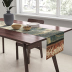 Antique French Verdure Pagoda Tapestry Table Runner Gallery Image 2