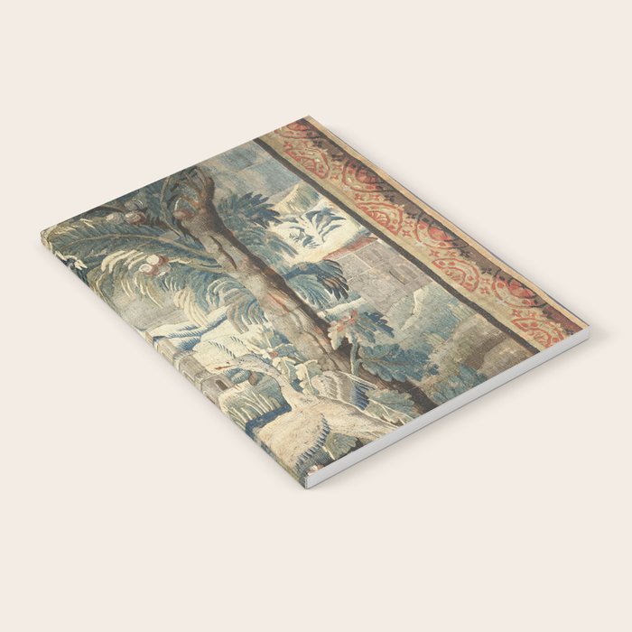 Antique French Verdure Pagoda Tapestry Notebook Gallery Image 2
