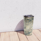 Antique French Verdure Pagoda Tapestry Travel Mug Gallery Image 4