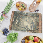 Antique French Verdure Pagoda Tapestry Cutting Board Gallery Image 2