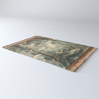 Antique French Verdure Pagoda Tapestry Rug Gallery Image 3