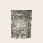 Antique French Verdure Pagoda Tapestry Wall Hanging Gallery Image 1