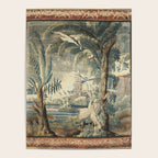 Antique French Verdure Pagoda Tapestry Poster Gallery Image 4