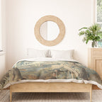 Antique French Verdure Pagoda Tapestry Duvet Cover Gallery Image 3
