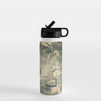 Antique French Verdure Pagoda Tapestry Water Bottle Gallery Image 1