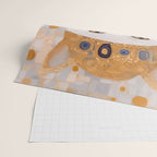 White Klimt Cat Dressed as King Cat Wrapping Paper Gallery Image 2