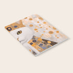 White Klimt Cat Dressed as King Cat Notebook Gallery Image 2