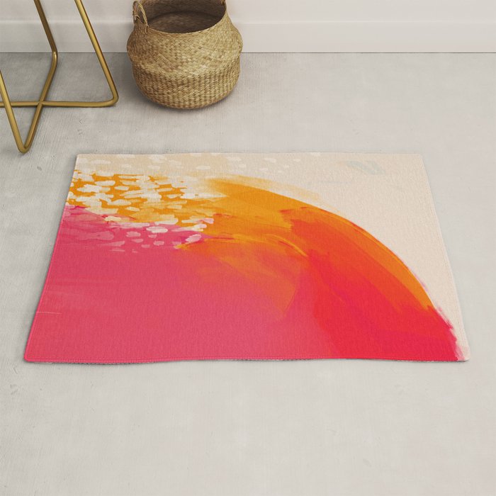 The Bright Abstract Waterfall Rug Gallery Image 1