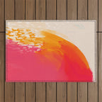 The Bright Abstract Waterfall Outdoor Rug Gallery Image 1