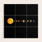 The Solar System  Wood Wall Art Gallery Image 1