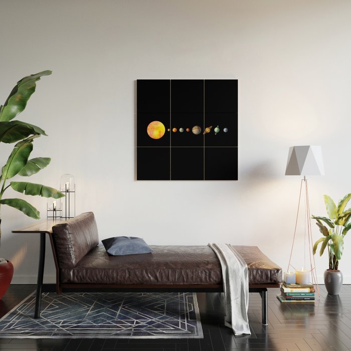 The Solar System  Wood Wall Art Gallery Image 2