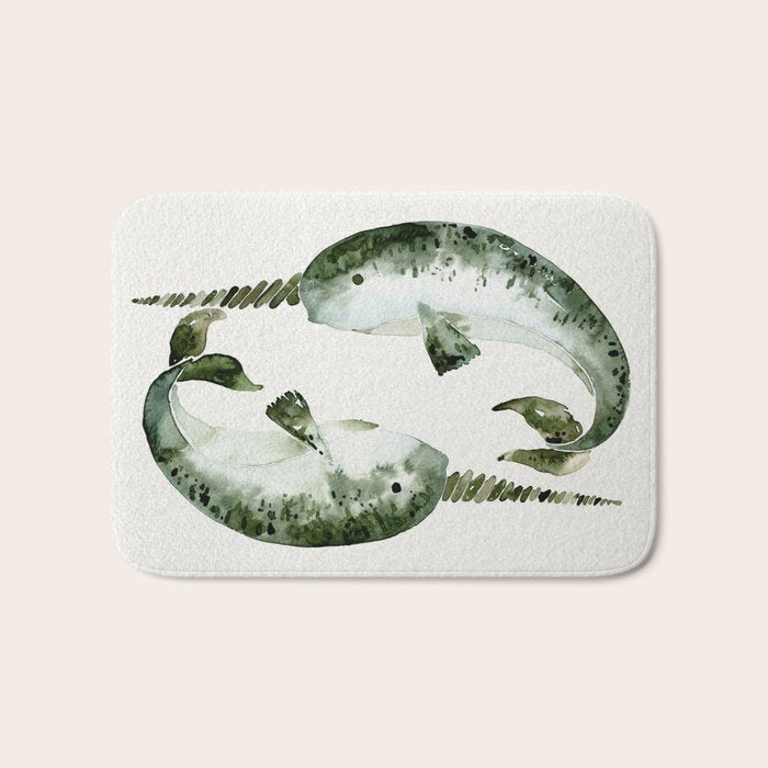 Narwhals Bath Mat Gallery Image 1