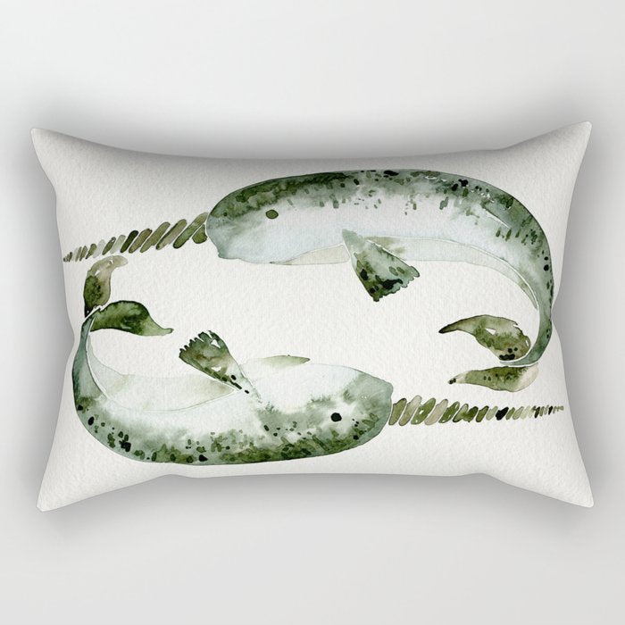 Narwhals Rectangular Pillow Gallery Image 1