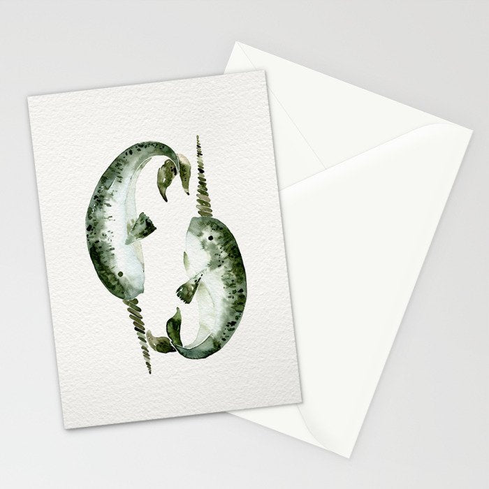 Narwhals Stationery Card Gallery Image 2