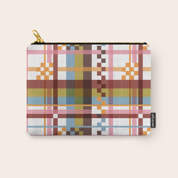 Bold Grid Aesthetic Carry All Pouch Gallery Image 1