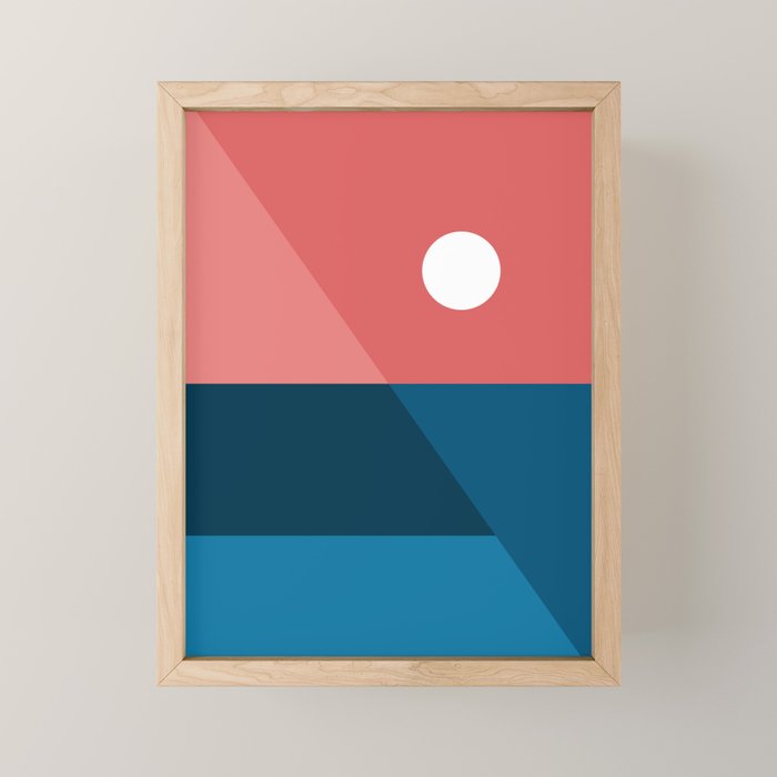 Geometric Landscape 11 Mini Art Print Gallery Image 1